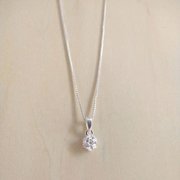 Diamond Pendant and Chain - Picture 2 of 6